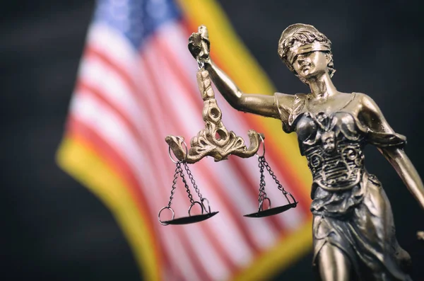 Law Justice Legality Concept Scales Justice Justitia Lady Justice Frente — Fotografia de Stock