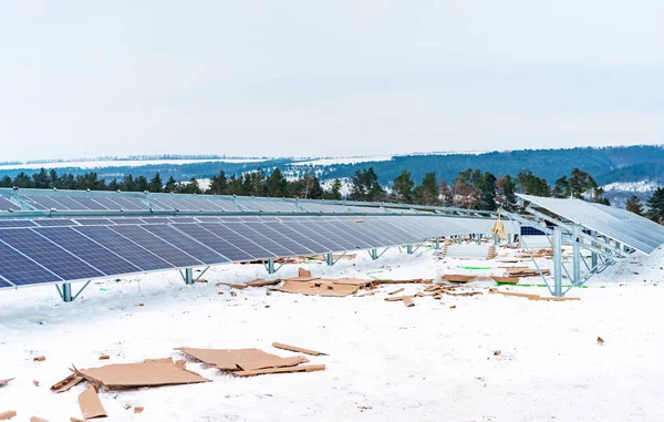 Neu Installierte Sonnenkollektoren Auf Dem Feldberg — Stockfoto