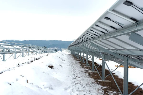 Neu Installierte Sonnenkollektoren Auf Dem Feldberg — Stockfoto