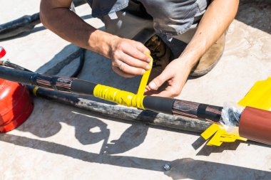 Bağlantı voltuna izolasyon katmanı uygulama süreci