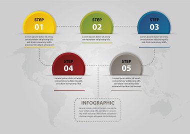 Vektör Infographic şablon 08