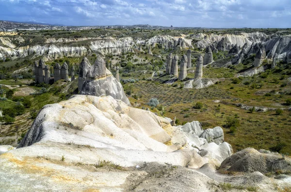 カッパドキア トルコでキノコのように見える岩 — ストック写真