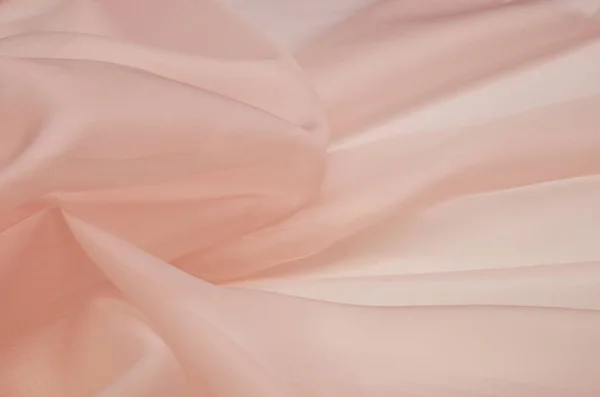 Шелковая Ткань Орган Светло Розовый — стоковое фото