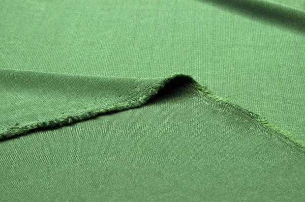 Viskon ve elastan yeşil renk Triko