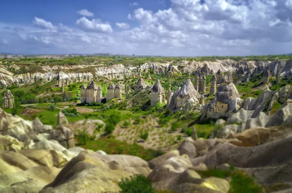 Lenyűgöző Fungous Homokkő Formái Canyon Cappadocia Nevsehir Tartomány Anatólia Régióban — Stock Fotó