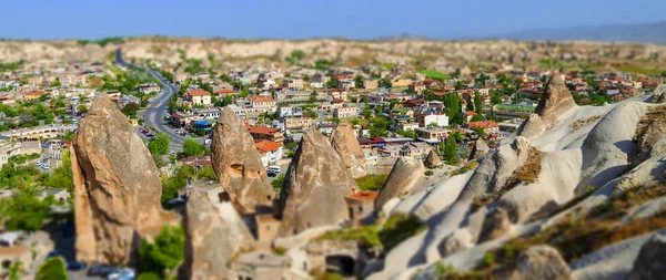 Célèbre Centre Ligatures Ballons Dans Goreme Cappadoce Turquie — Photo