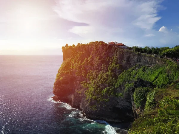 Pura Luhur Uluwatu Tempel Bali Indonesië Verbazingwekkende Landschap Klif Met — Stockfoto