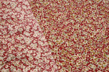 Viskon çiçek süsleme ile