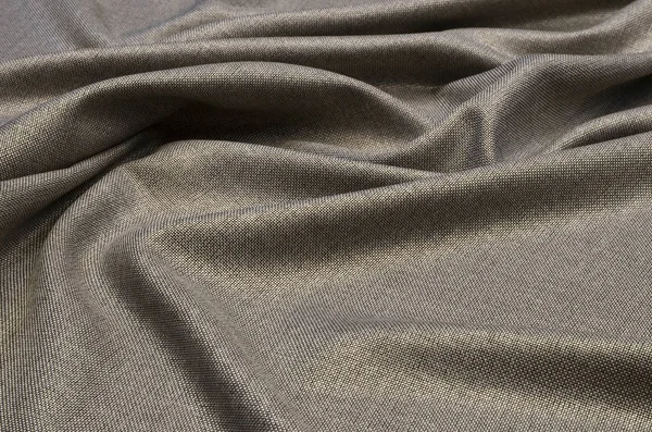 Fabric Suit Silk Cashmere Black White Melange — Stock Photo, Image