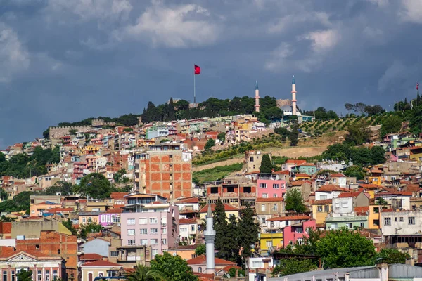 Izmir Turquía Mayo 2017 Vista Panorámica Ciudad Izmir Desde Edificio — Foto de Stock