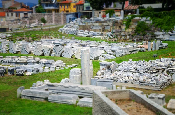 Агора Стародавнього Міста Смірни Ізмірі — стокове фото