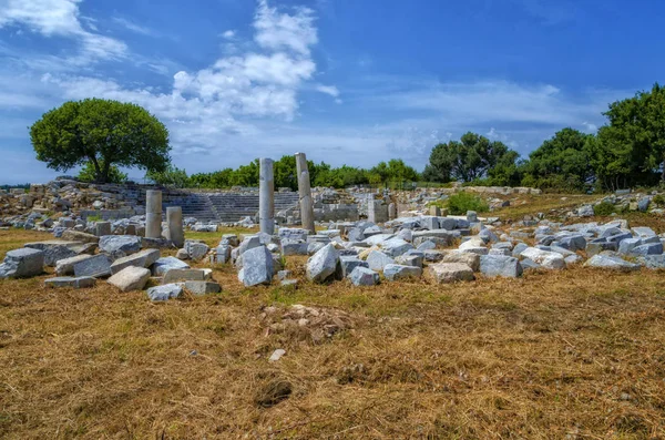 Teos 古城遗址 Sigacik Seferihisar 伊兹密尔 土耳其 — 图库照片