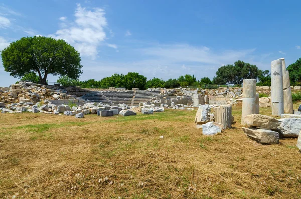 Ruinas Antigua Ciudad Teos Sigacik Seferihisar Izmir Turquía — Foto de Stock