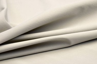 Viskon, asetat ve elastan, streç açık gri kumaş yapılmış
