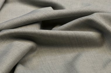 Kumaş, beyaz gri yün takım elbise.