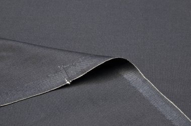 Kumaş uygun yün ve elastan siyah streç