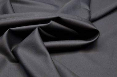 Kumaş uygun yün ve elastan siyah streç