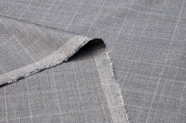 Yün kumaş, kostüm, gri kafes