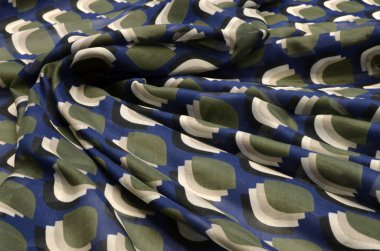 Pamuk kumaş, Batist mavi-mor radar lekeli