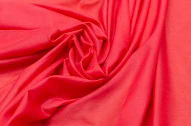 Pamuk kumaş, batiste koyu mercan renk