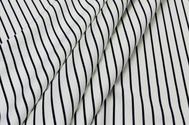 Pamuk kumaş, mavi ve beyaz şerit