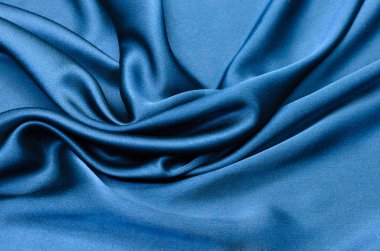 İpek, saten kumaş mavi-yeşil renk