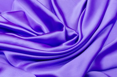 İpek, saten kumaş parlak lila rengi