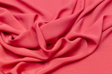 İpek kumaş, krep de Chine ışık Fuska renk
