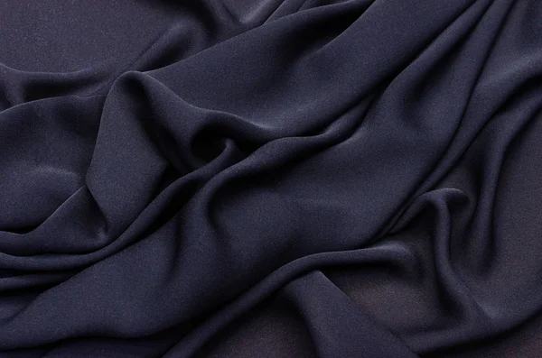 Black silk fabric made of silk
