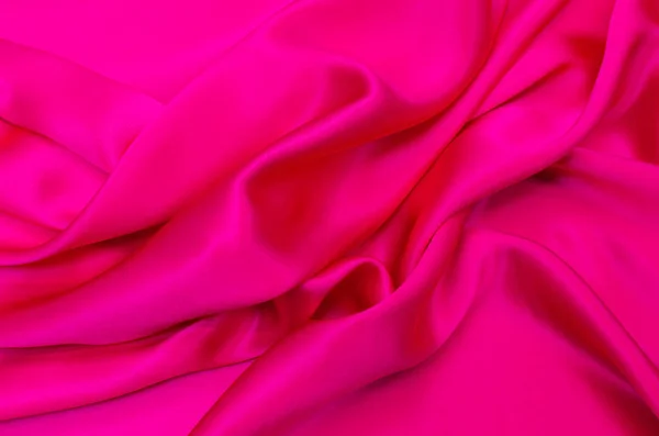 Seda Satinada Color Rosa Brillante — Foto de Stock