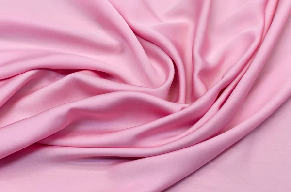 Sidentyg Crepe Chine Rosa — Stockfoto