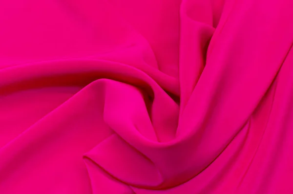Sidentyg Crepe Chine Ljust Rosa Färg — Stockfoto