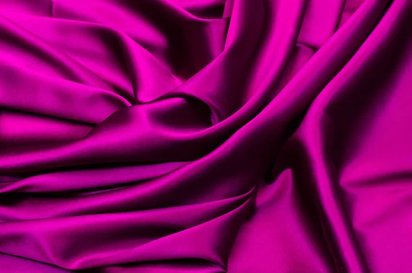 Tissu Soie Satin Fuchsia — Photo