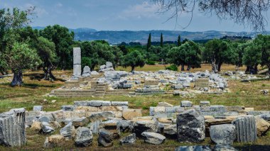 Teos antik kentin kalıntıları. Sığacık, Seferihisar, Izmir, Türkiye.