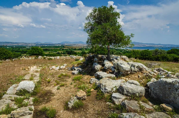 Ruinas de la antigua ciudad de Teos. Sigacik, Seferihisar, Izmir, Turquía . — Foto de Stock