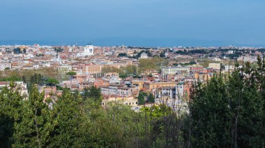 Roma (İtalya) - Janiculum tepe ve terr şehrin görünümü