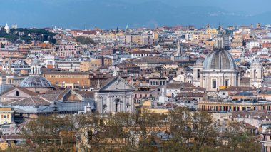 Roma (İtalya) - Janiculum tepe ve terr şehrin görünümü
