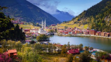 Uzungol dağı üzerindeki cami, Trabzon, Türkiye