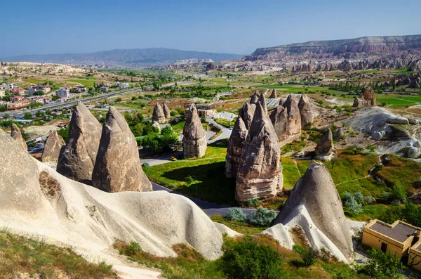 Panoramic View Cappadocia Cappadocia Known World One Best Places Fly — Stock Photo, Image