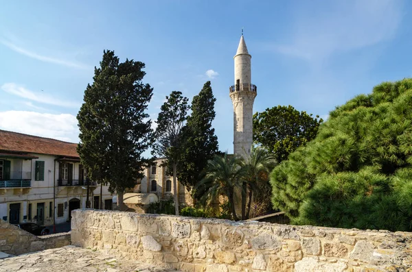Minarete Mesquita Larnaca Chipre — Fotografia de Stock