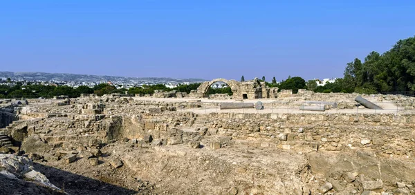 Saranda Kolones Fragmento Del Parque Arqueológico Kato Pafos Situado Suroeste —  Fotos de Stock