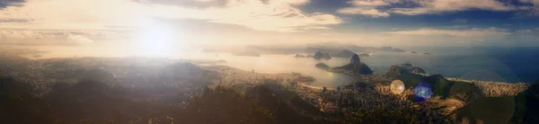 Vista panorámica de Río de Janeiro, Brasil. Paisaje — Foto de Stock