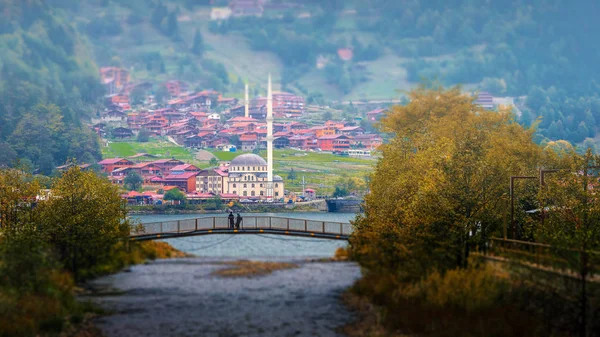 Einer Der Schönsten Touristenorte Trabzon Türkei Uzungol Ein Gebirgstal Mit — Stockfoto