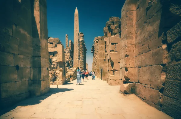 Люксор Египт Атр Неизвестные Туристы Луксоре Апр 2015 Года Египет — стоковое фото