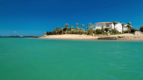 Kanaler Byggnader Och Utflyktsutrustning Gouna Resort Egypten Nordafrika — Stockfoto