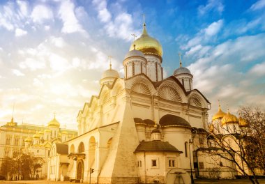 Annunciation Katedrali (Blagoveshchensky Sobor) ve Moskova 'daki Başmelek Katedrali