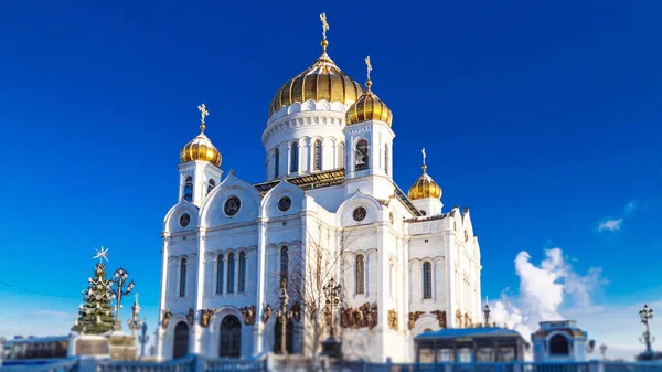 Zicht Tempel Van Christus Verlosser Moskou Rusland — Stockfoto