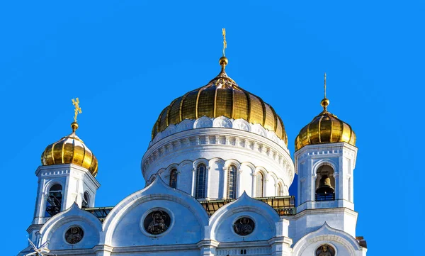 Vista Templo Cristo Salvador Moscou Rússia — Fotografia de Stock