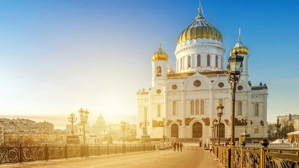 Vista Templo Cristo Salvador Moscou Rússia — Fotografia de Stock