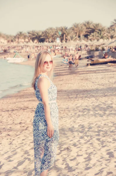 Junges Mädchen Urlaub Sharm Sheikh Ägypten — Stockfoto